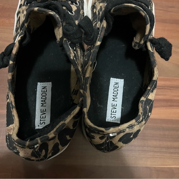 Steven Madden Leopard Print Platform Sneakers - Picture 3 of 5